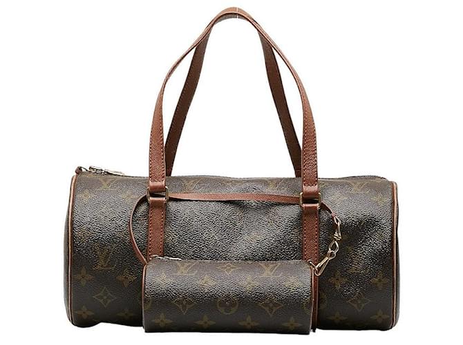 Louis Vuitton Monogram Papillon 30 Shoulder Bag M51365 Brown PVC Leather in Good Condition Plastic  ref.1328955