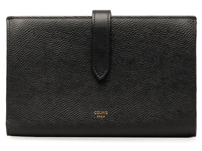 Céline Celine Leather Strap Wallet Long Wallet Leather in Good condition  ref.1328987