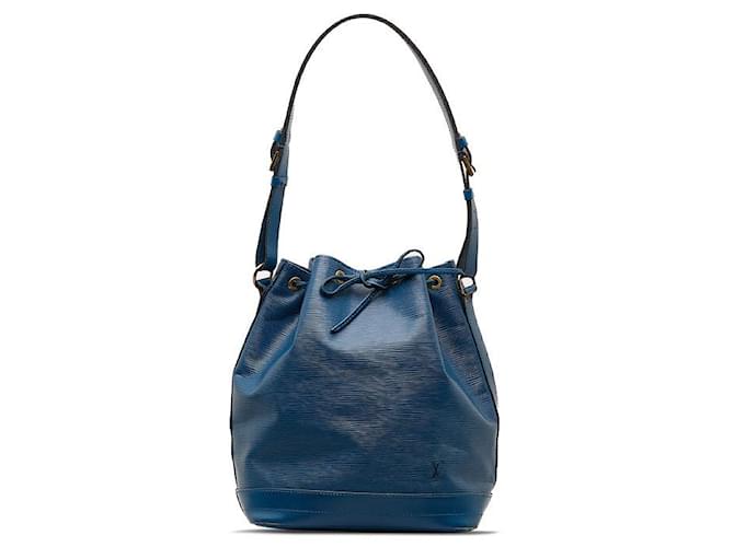 Bolso de hombro Louis Vuitton Epi Noe de cuero M44005 en buen estado Azul  ref.1328998