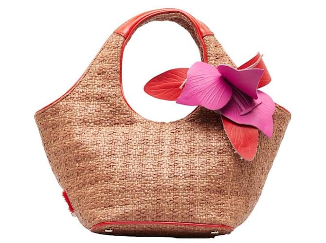 Kate Spade Raffia Basket Handbag Handbag Natural Material in Good condition  ref.1329007