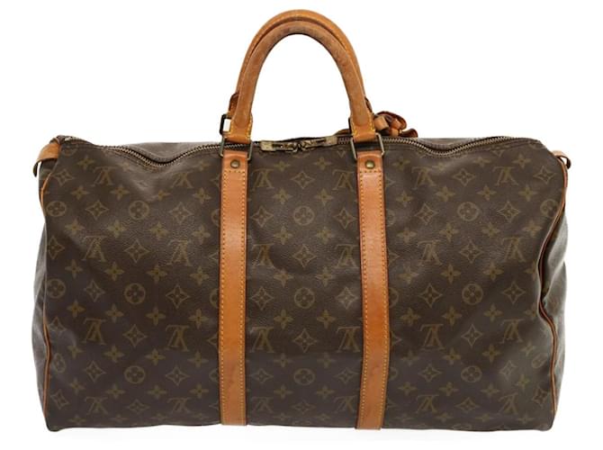 Louis Vuitton Keepall 50 Brown Cloth  ref.1329078