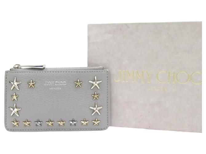 Jimmy Choo star Grey Leather  ref.1329172