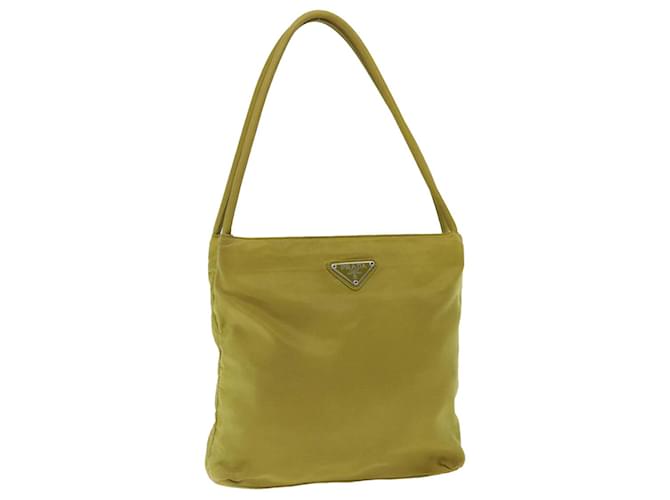 PRADA Shoulder Bag Nylon Yellow Auth ac2862  ref.1329193