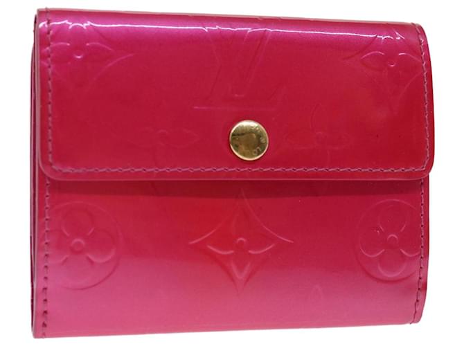 LOUIS VUITTON Monogram Vernis Ludlow Wallet Pink Fuchsia M91244 LV Auth 70312 Fuschia Patent leather  ref.1329211