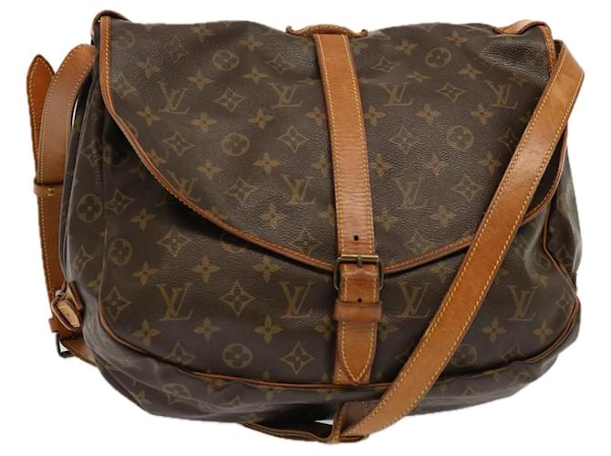 Louis Vuitton Monogram Saumur 35 Shoulder Bag M42254 LV Auth 65145 Cloth  ref.1329244