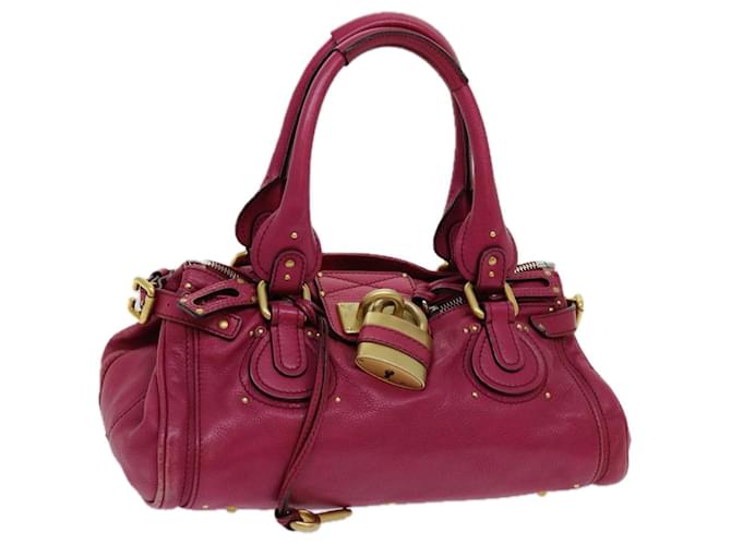 Chloé Chloe Paddington Hand Bag Leather Pink Auth yk11419  ref.1329272