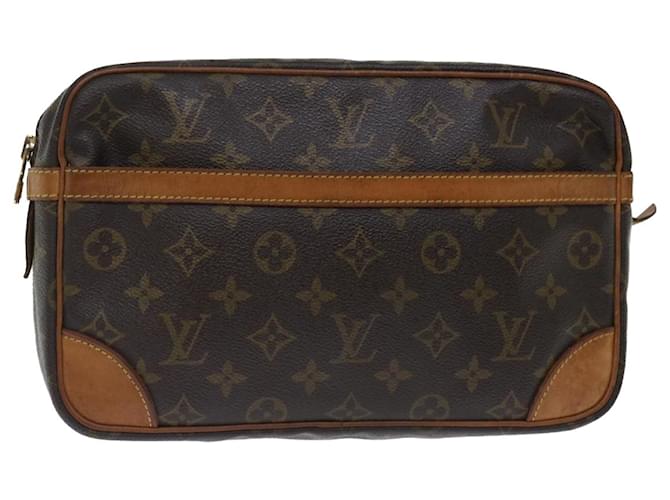 Louis Vuitton Monogram Compiegne 28 Clutch Bag M51845 LV Auth ki4318 Cloth  ref.1329276