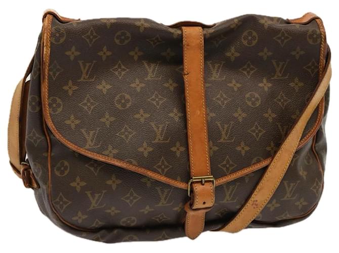 Louis Vuitton Monogram Saumur 35 Shoulder Bag M42254 LV Auth 69757 Cloth  ref.1329313