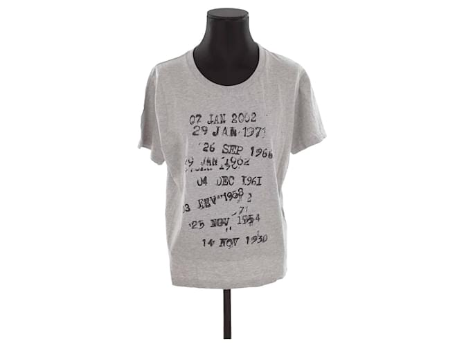 Saint Laurent T-shirt en coton Gris  ref.1329338