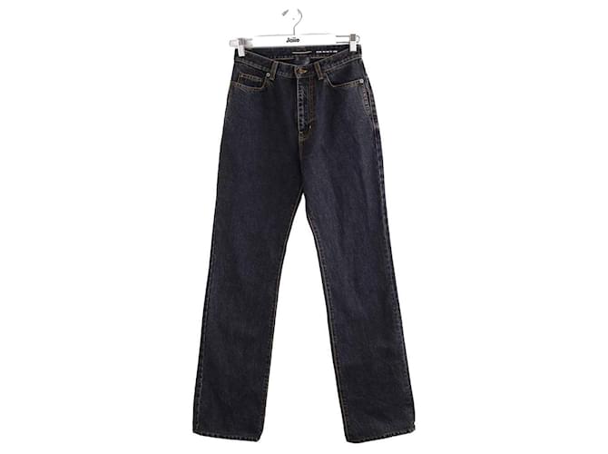 Saint Laurent Wide cotton jeans Blue  ref.1329342