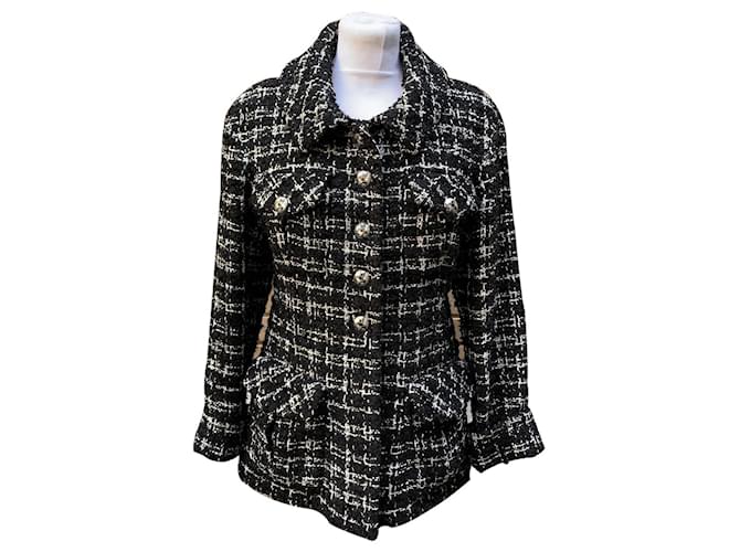 Chanel jacket Black Cotton  ref.1329371