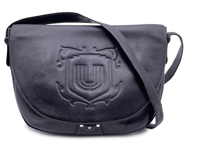 Emanuel Ungaro Shoulder Bag Vintage Black Leather  ref.1329402