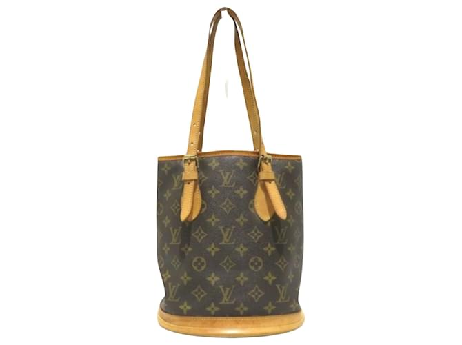 Louis Vuitton Bucket PM Brown Cloth  ref.1329459