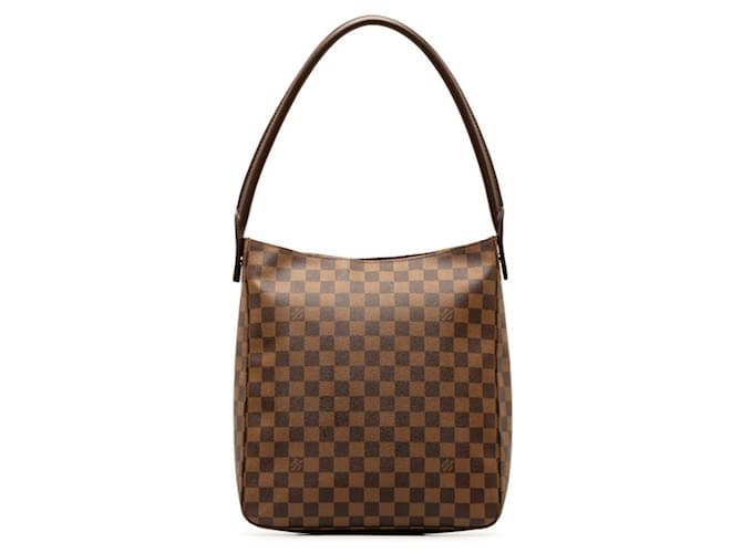 Louis Vuitton Looping GM Brown Cloth  ref.1329484