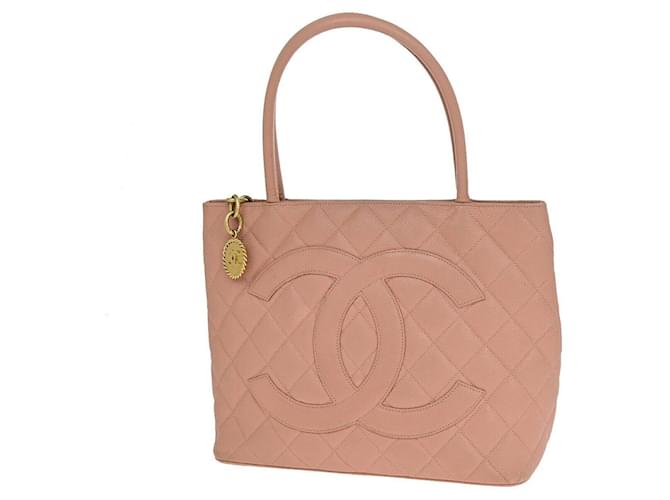 Timeless Chanel Médaillon Pink Leather  ref.1329532