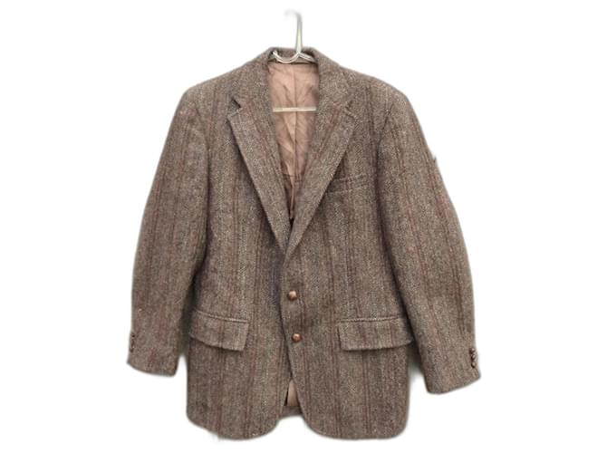 Autre Marque veset Harris Tweed vintage taille S Marron  ref.1329596
