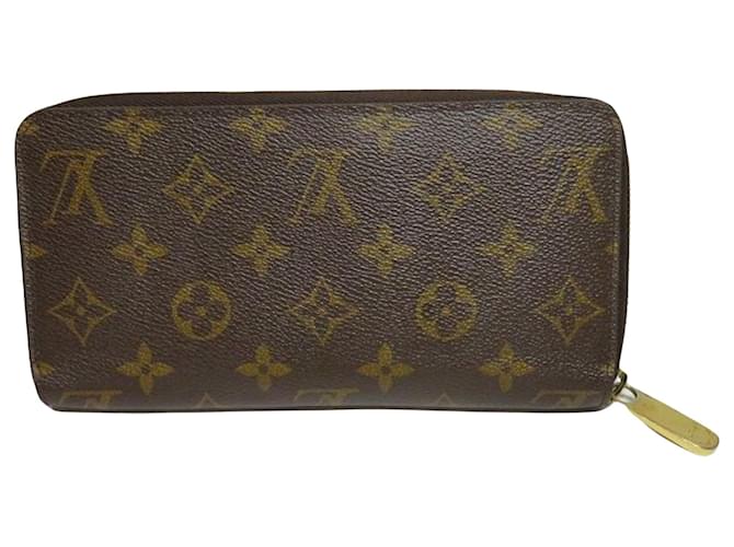 Louis Vuitton Zippy Wallet Brown Cloth  ref.1329653