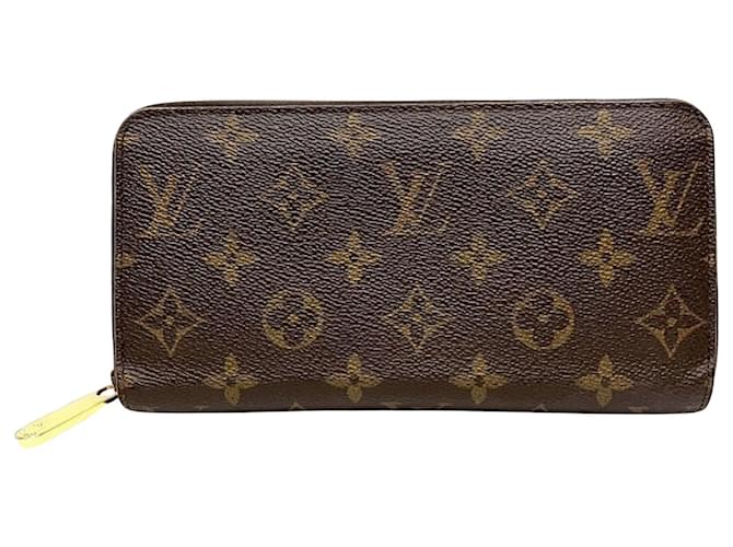 Louis Vuitton Zippy Wallet Brown Cloth  ref.1329657