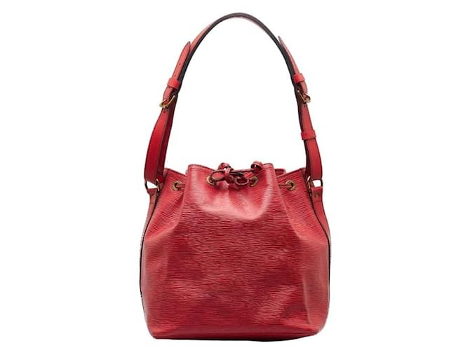 LOUIS VUITTON NOE PM Red Leather  ref.1329729