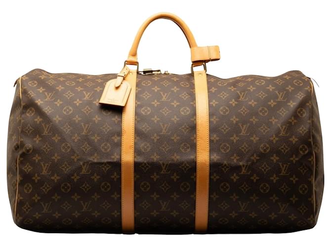 Louis Vuitton Keepall 60 Brown Cloth  ref.1329773