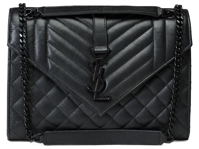 YVES SAINT LAURENT Bag in Black Leather - 101847  ref.1329917