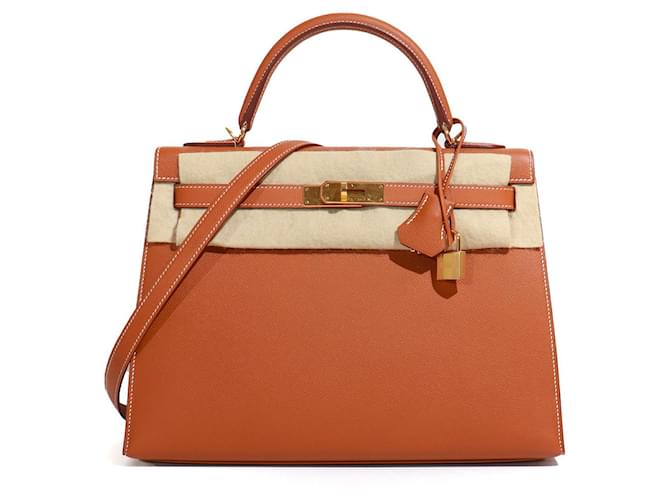 Kelly Hermès HERMES  Handbags T.  leather Brown  ref.1329937