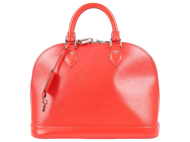 LOUIS VUITTON Epi Leather Alma PM Bag in Coquelicot M52147 Red  ref.1329949