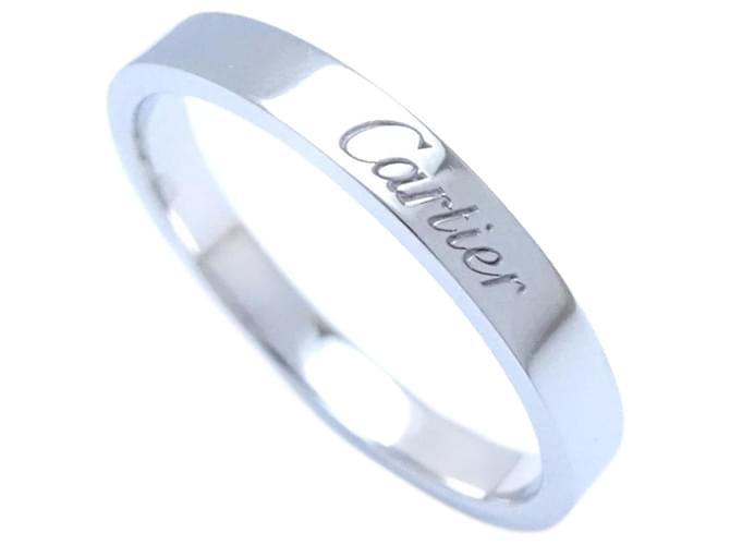 Love Cartier Alliance C Silvery Platinum  ref.1329993