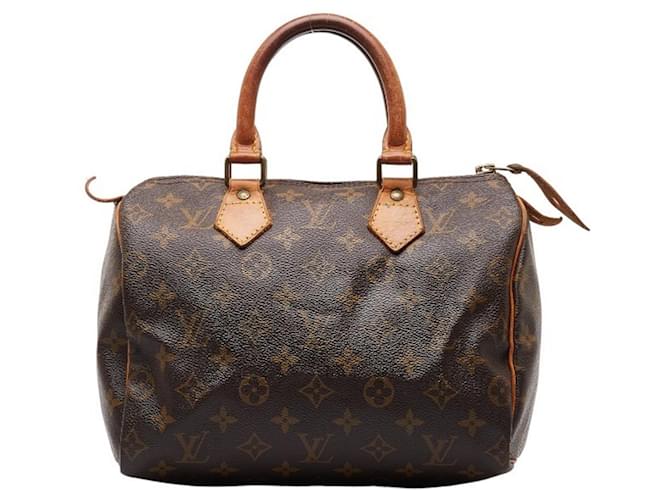 Louis Vuitton Speedy 25 Brown Cloth  ref.1330028
