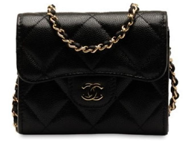 Chanel Timeless/classique Black Leather  ref.1330034