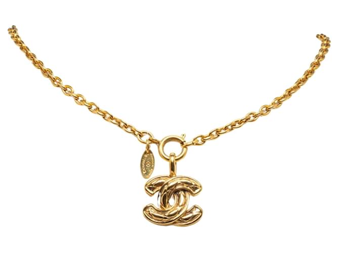 Timeless Chanel COCO Mark Golden Gold-plated  ref.1330088