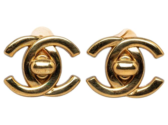 Timeless Chanel COCO Mark Dourado Banhado a ouro  ref.1330090