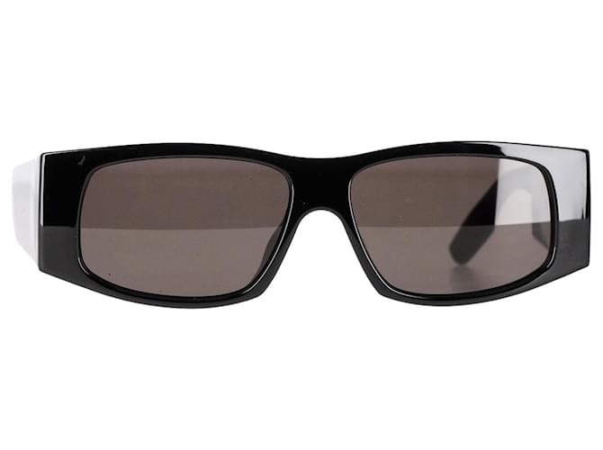 Óculos de sol Balenciaga com armação LED em poliamida preta Preto Nylon  ref.1330167
