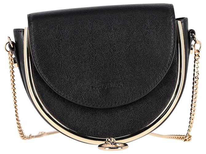 See by Chloé Mara Evening Bag in Black Leather  ref.1330176