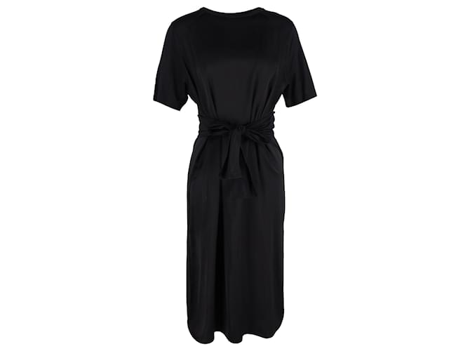 Nina Ricci Tie-Front T-shirt Dress in Black Cotton  ref.1330181
