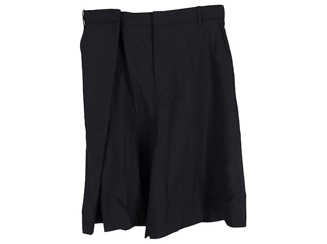 Loewe Knee-Length Shorts in Black Wool  ref.1330195