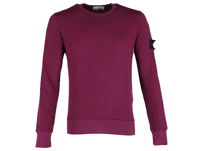 Stone Island Crewneck Sweatshirt in Purple Cotton  ref.1330227