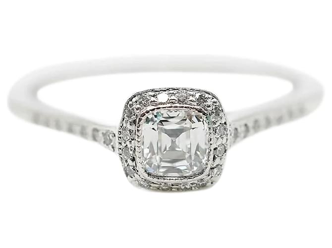 TIFFANY & CO. Legacy Diamant-Verlobungsring in Platin G VVS 1 0.45 ctw Silber Metallisch Metall  ref.1330236