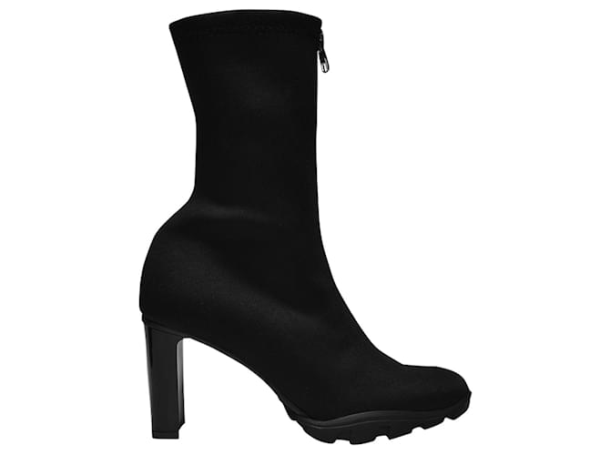 Alexander Mcqueen Scuba Soft Boots in Black Canvas  ref.1330242