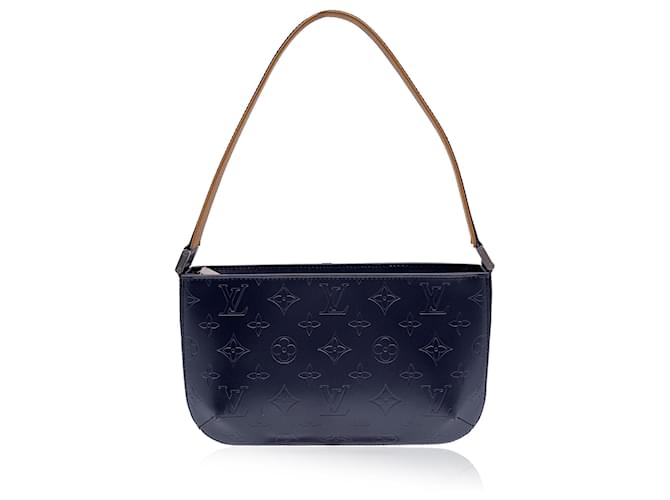 Louis Vuitton Bleu Blue Monogram Mat Fowler Shoulder Bag Leather  ref.1330279