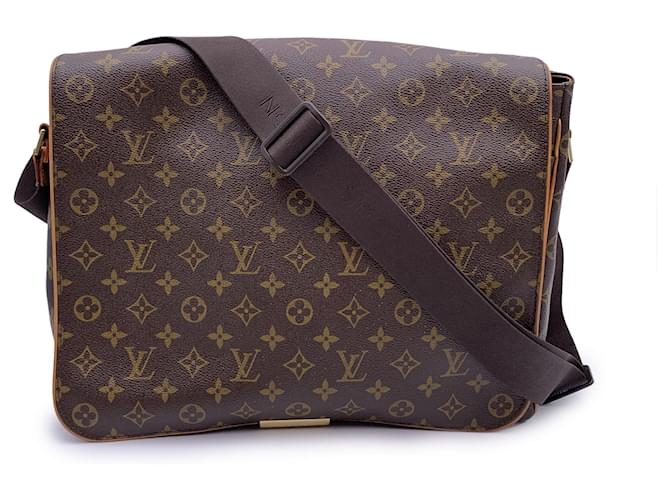 Louis Vuitton Monogram Abbesses GM Shoulder Crossbody Bag M45257 Brown Cloth  ref.1330286