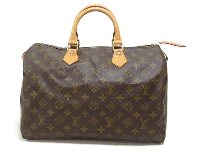 Louis Vuitton Speedy 35 Canvas Handbag M41524 in good condition Cloth  ref.1330313