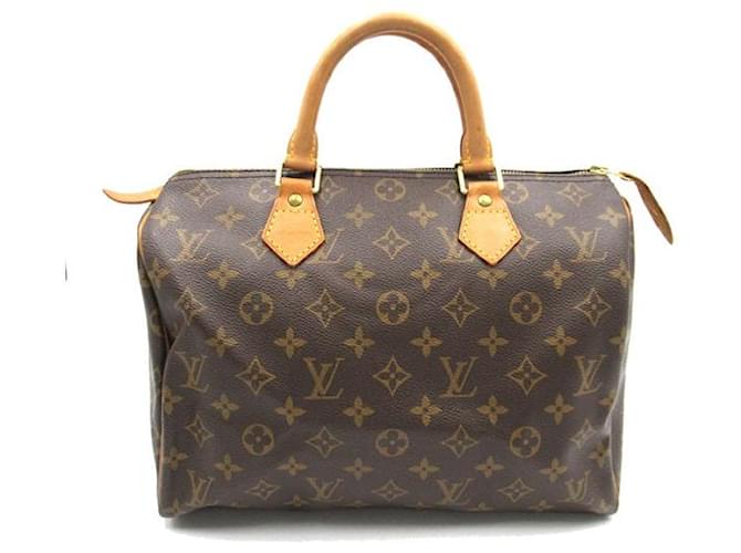 Louis Vuitton Monogram Speedy 30 Canvas Handbag M41526 in good condition Cloth  ref.1330318