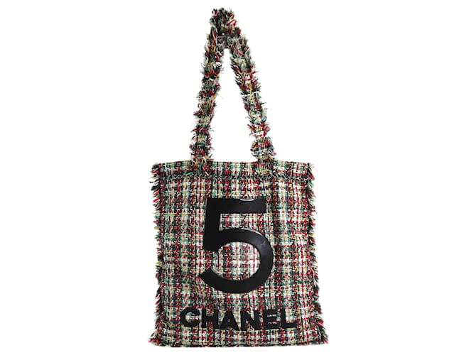 Chanel multicor 2017 Tweed Não 5 Tote bag  ref.1330345