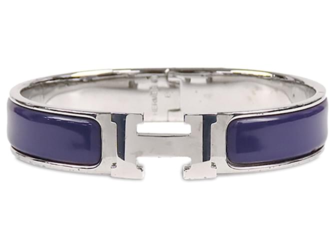 Hermès Purple Clic Clac H Bracelet Metal Enamel  ref.1330409