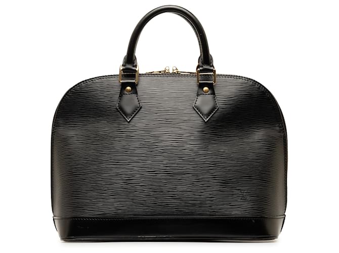 Louis Vuitton Black Epi Alma PM Cuir Noir  ref.1330420