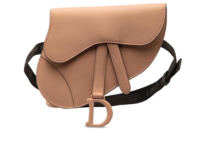 Dior Pink Ultra Matte Saddle Belt Bag Leather Pony-style calfskin  ref.1330442