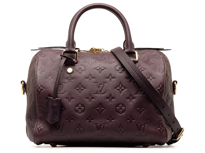 Louis Vuitton Purple Monogram Empreinte Speedy Bandouliere 25 Leather  ref.1330470