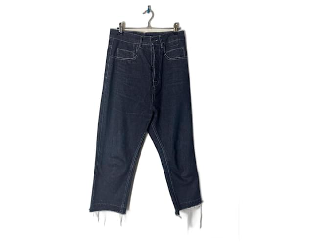 Rick Owens Pre-Loved Astair Jeans in cotton size 26 Dark blue  ref.1330549