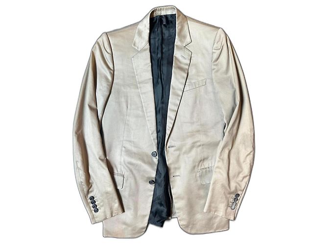 Blazer dorado "Follow me" de Dior SS03 Marrón claro